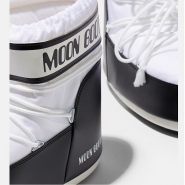 Doposci Moon Boot Icon Nylon Low | Bianco/Nero art. 14093400-002 Sport Center Siena