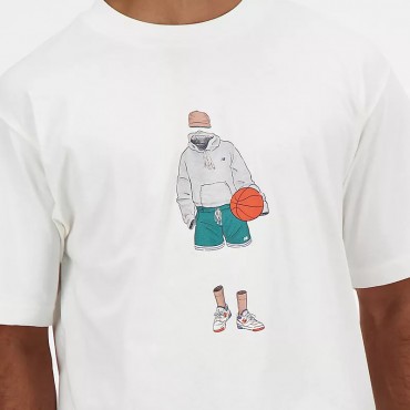 New Balance T-Shirt Athletics Basketball Shirt  art. MT41578-SST Sport Center Siena