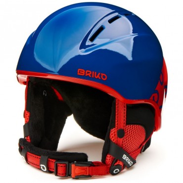 casco da sci bambino briko kodiakino blu rosso sport center siena