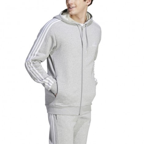 Adidas Felpa Essential 3 Stripes Full Zip art. IJ6479 Sport Center Siena